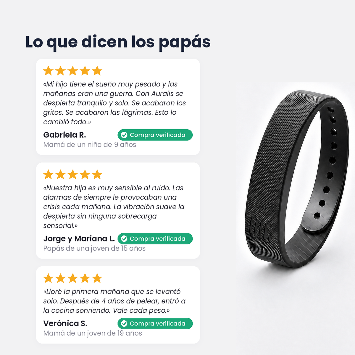 Pulsera Auralis, despertador vibratorio silencioso