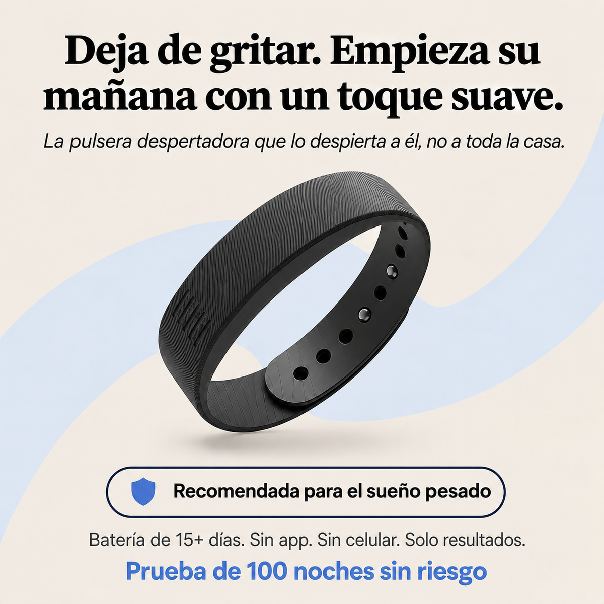Pulsera Auralis, despertador vibratorio silencioso