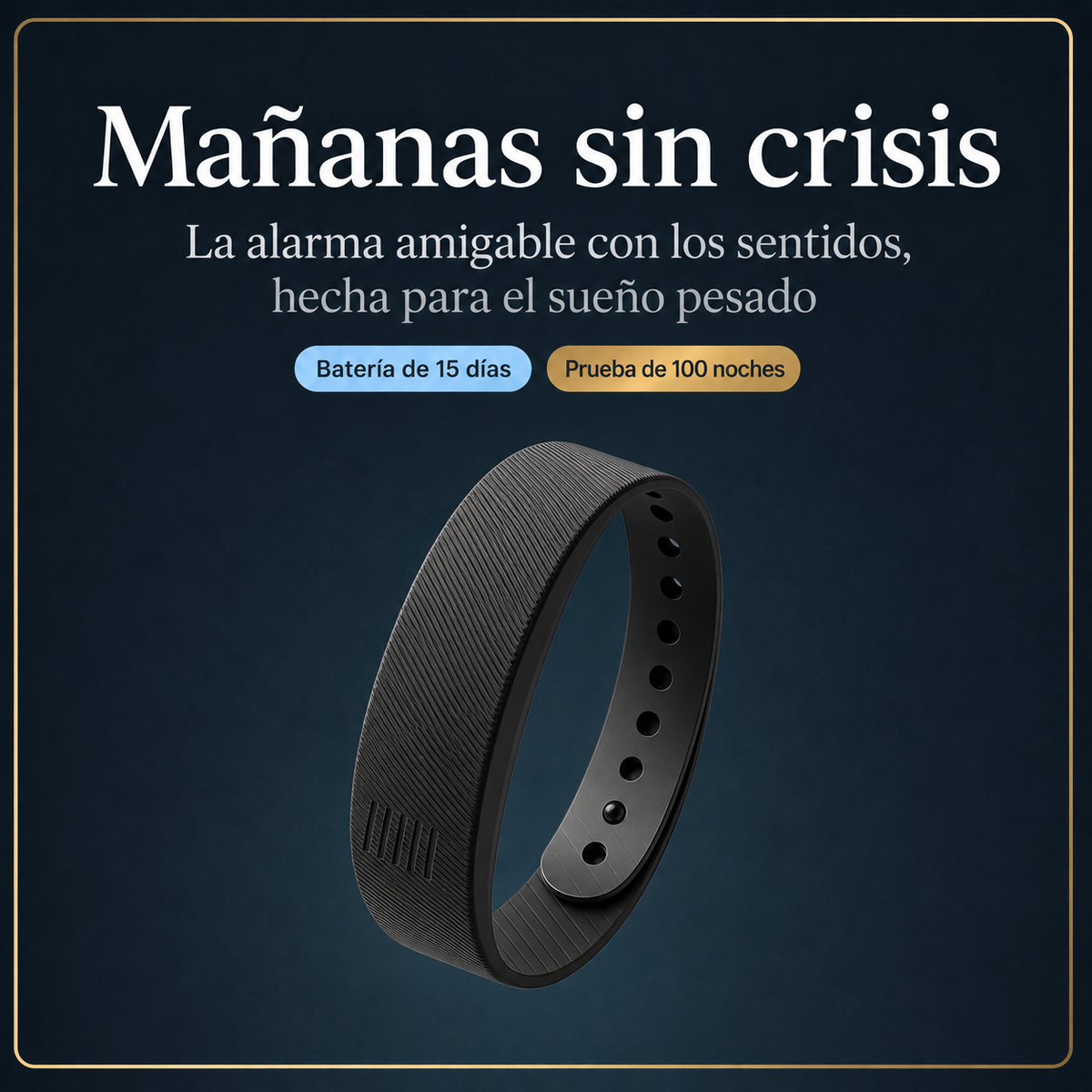 Pulsera Auralis, despertador vibratorio silencioso